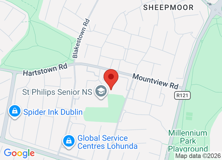 Map showing location of Mountview Youth and Community Centre