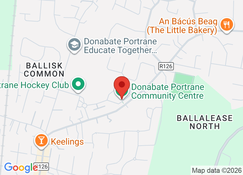 Map showing location of Donabate Portrane Community Centre