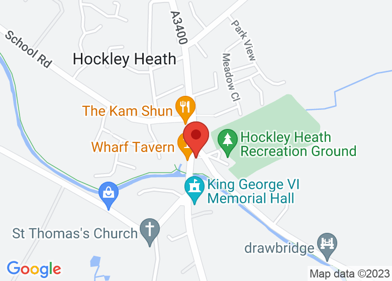 Map showing location of McLaren Birmingham (Rybrook)