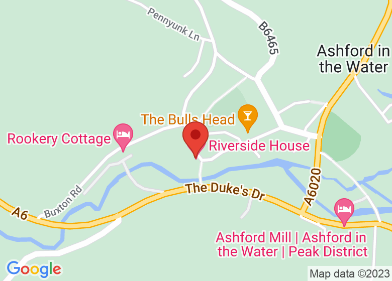 Map showing location of Riverside House Hotel