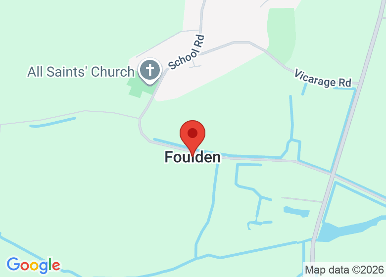 Map showing location of Foulden Training Centre