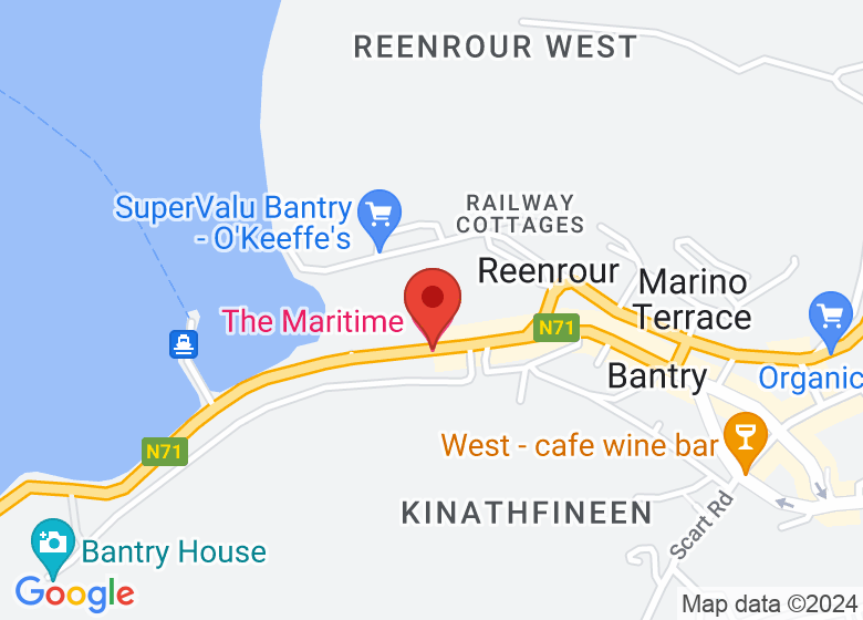 Map showing location of The Maritime Hotel