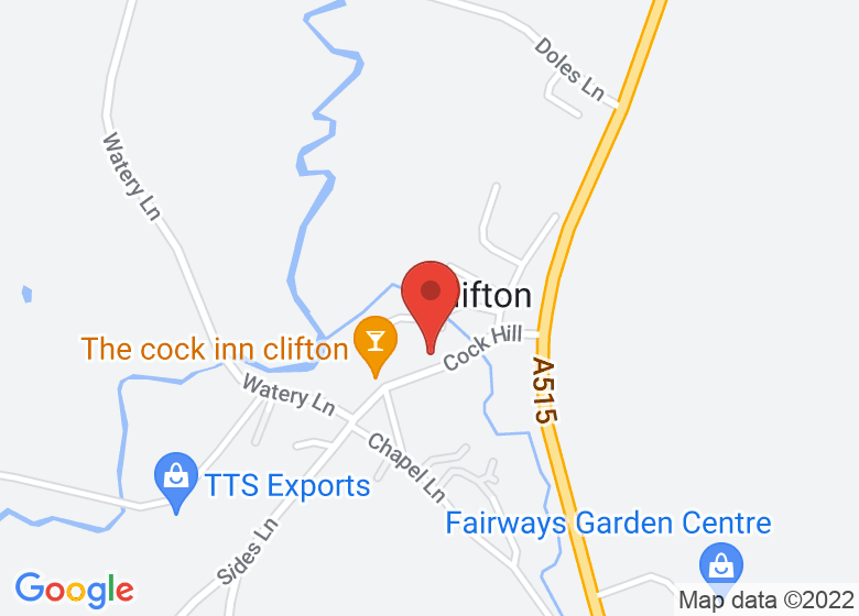 Map showing location of Clifton Smith Hall