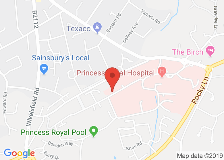 Map showing location of St. Francis Social & Sports Club