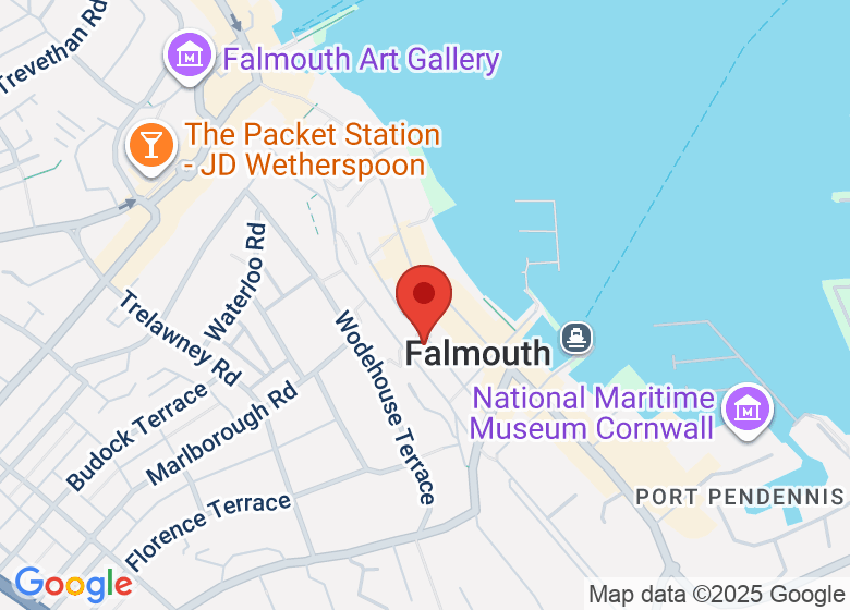 Map showing location of King Charles Theatre