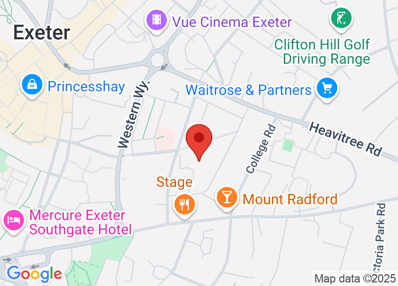 Map showing location of The Maynard School