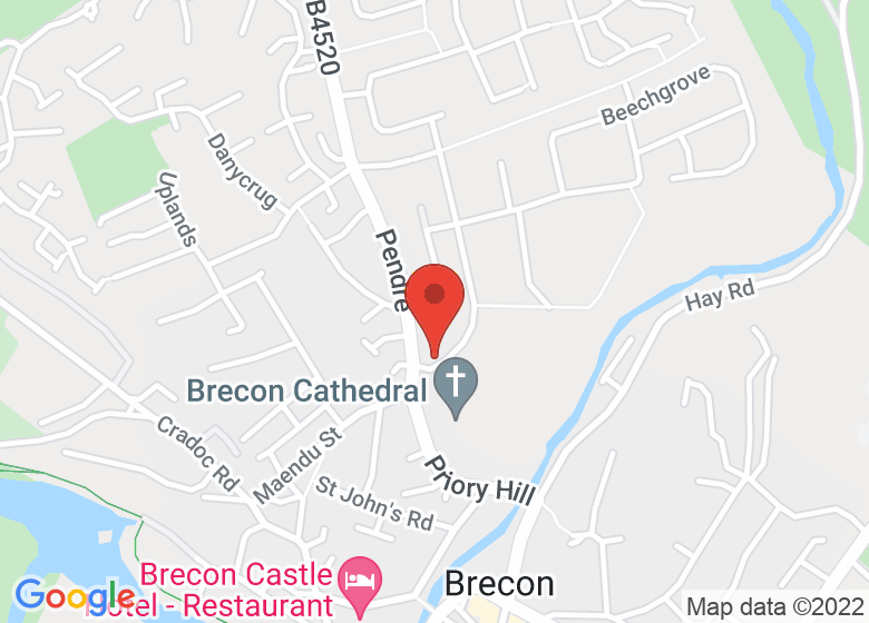 Map showing location of St Johns Family Centre