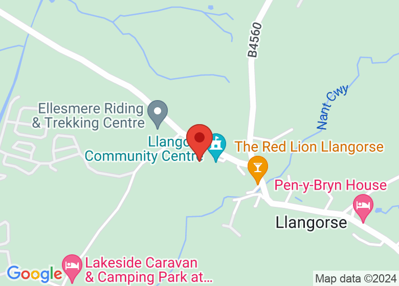 Map showing location of Llangors Church In Wales School