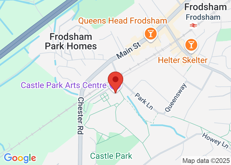Map showing location of Castle Park Arts Centre