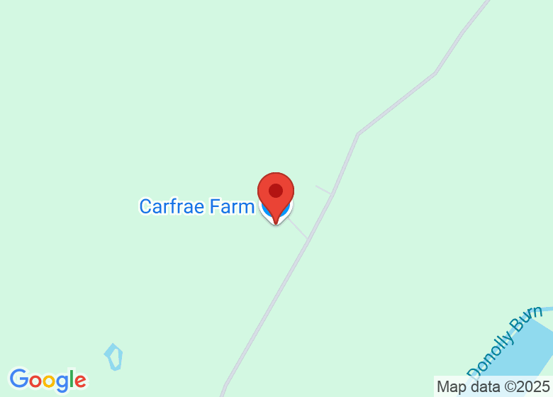 Map showing location of Carfrae Farm