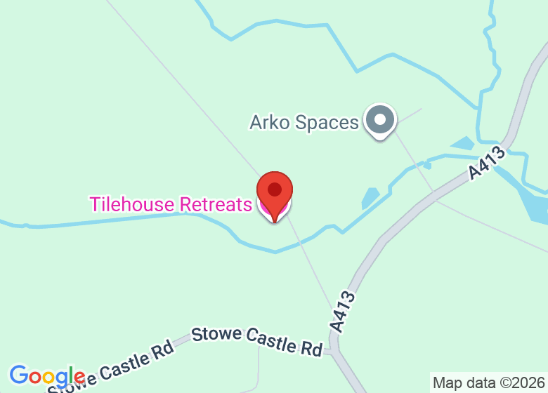 Map showing location of Tilehouse Retreats