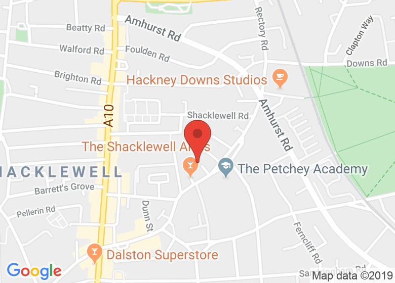 Map showing location of The School of Stuff