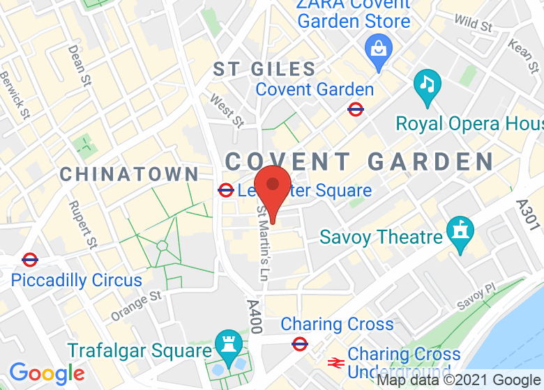 Map showing location of Friends Meeting House