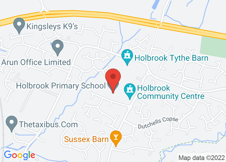 Map showing location of Holbrook Primary School