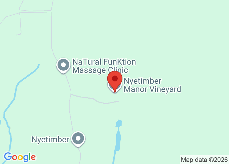 Map showing location of Nyetimber Manor Vineyard
