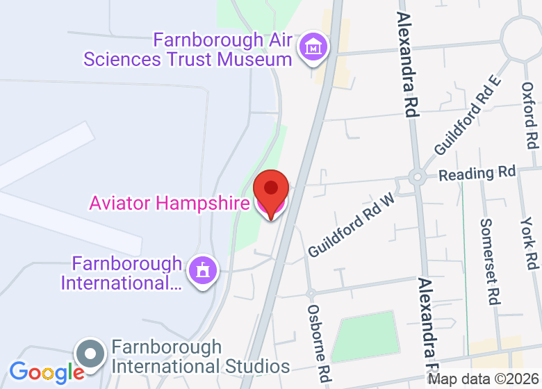 Map showing location of Aviator Hampshire