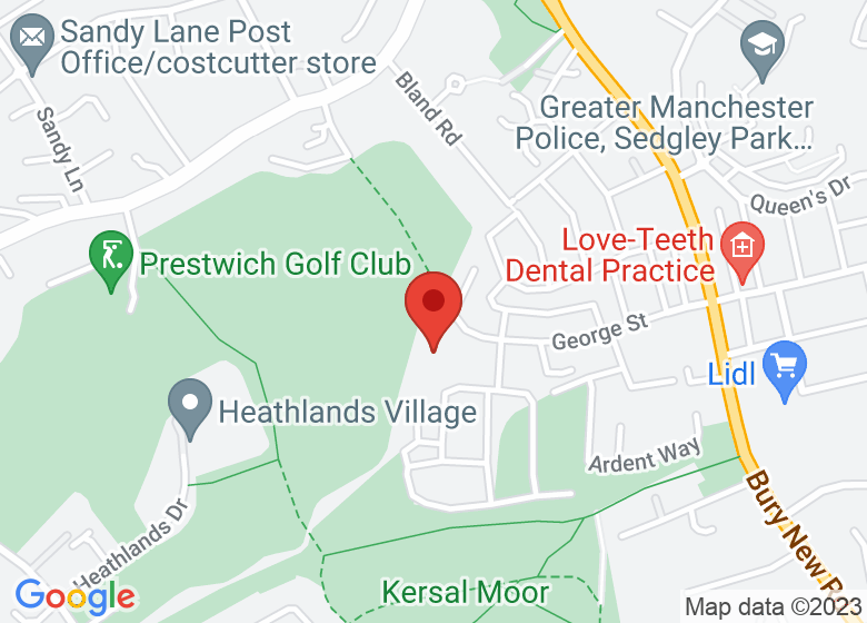 Map showing location of Fairways Lodge