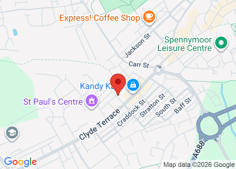 Map showing location of TYP