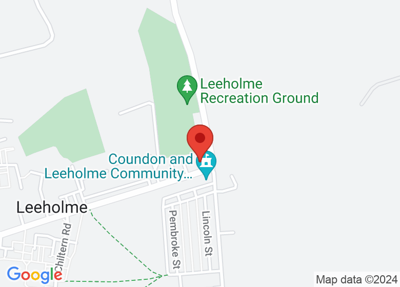 Map showing location of Coundon community centre.
