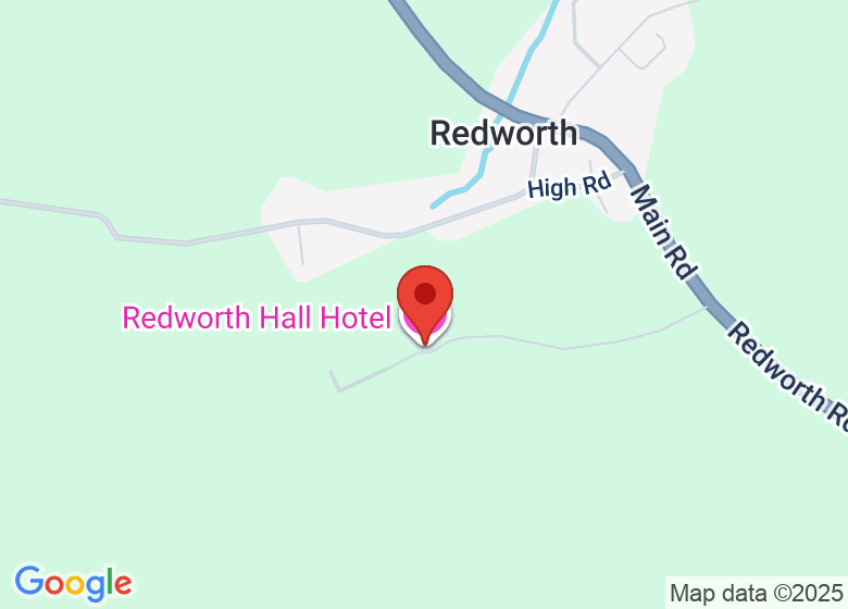 Map showing location of Redworth Hall Hotel