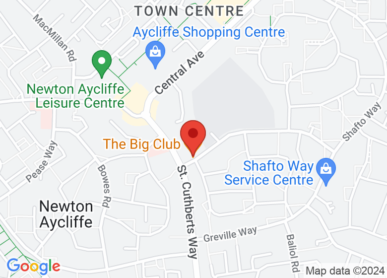 Map showing location of The Big Club