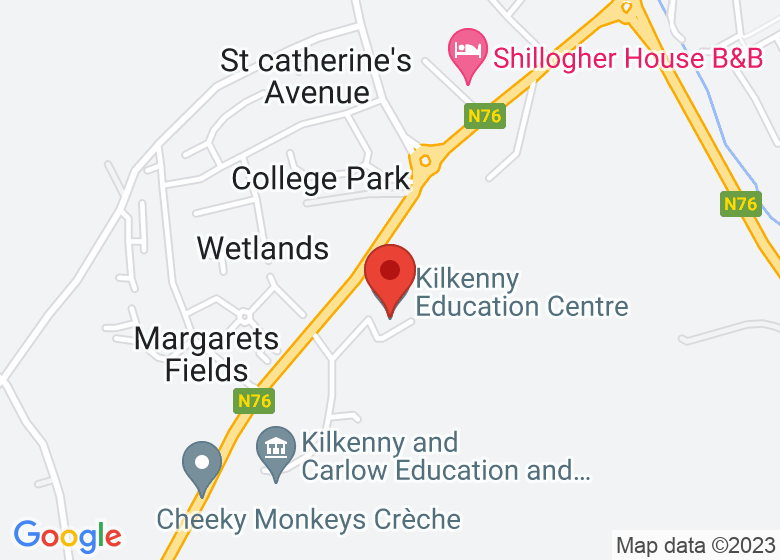 Map showing location of Kilkenny Education Centre