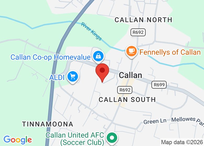 Map showing location of Droichead Family Resource Centre