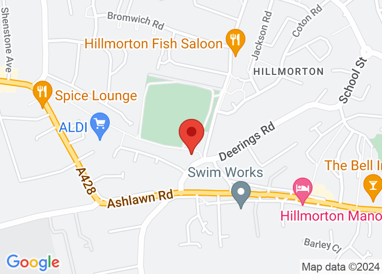 Map showing location of Rogers Hall