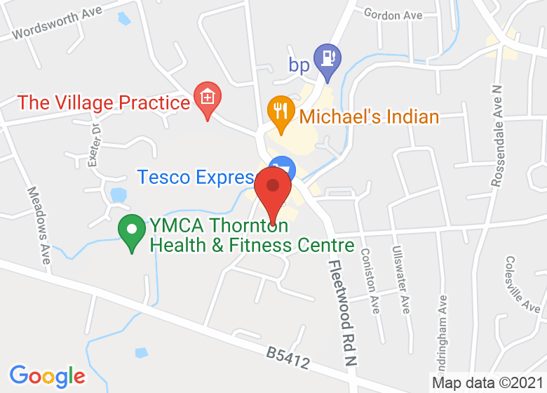 Map showing location of Marsh Mill Village