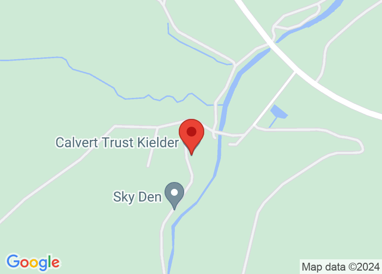 Map showing location of Calvert Trust Kielder