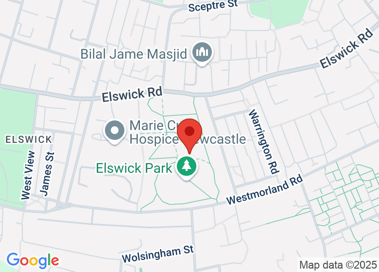 Map showing location of Elswick Community Leisure Centre