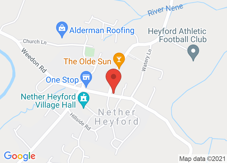 Map showing location of The Bliss Charity School