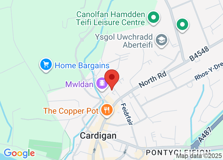 Map showing location of Small World Theatre
