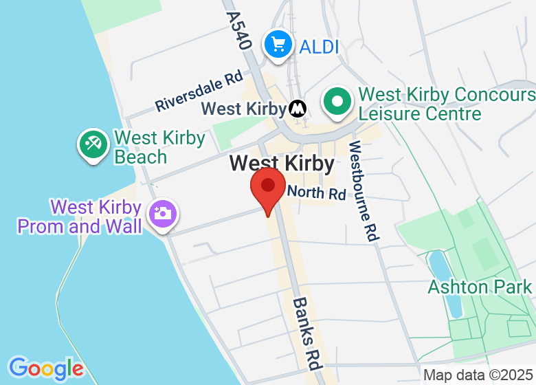 Map showing location of Flow Wellness Studio