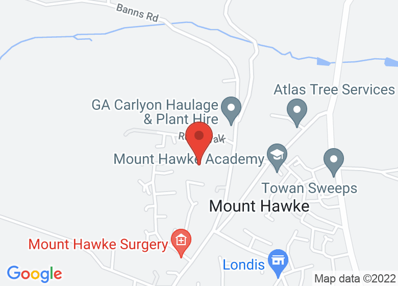 Map showing location of Millenium Green, playing field
