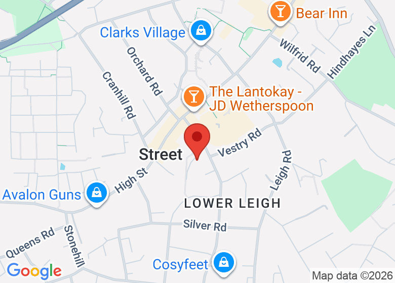 Map showing location of Street Mission Church