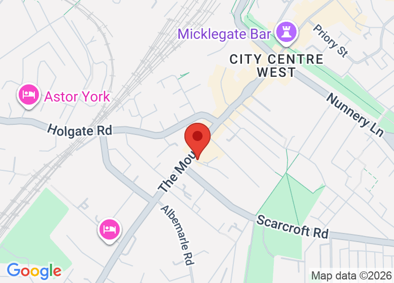 Map showing location of Hotel du Vin York