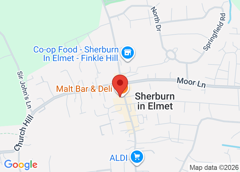 Map showing location of Malt Bar & Deli