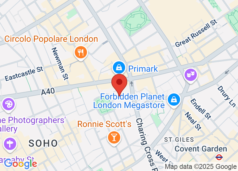 Map showing location of 21Soho