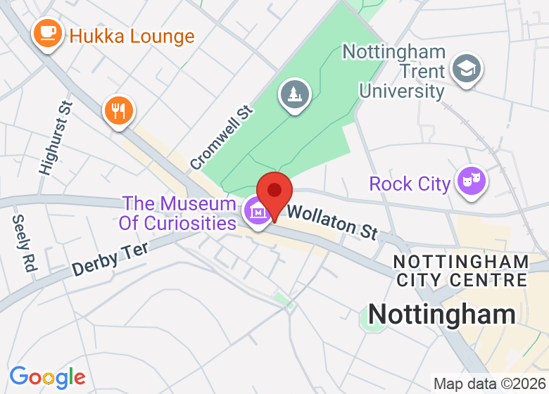 Map showing location of Natural Wellness Centre