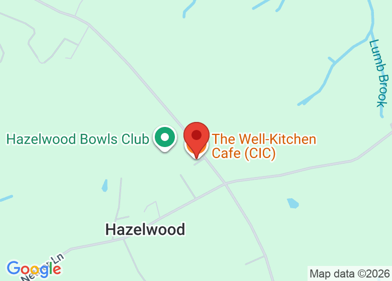 Map showing location of The Well-Kitchen Cafe (CIC)