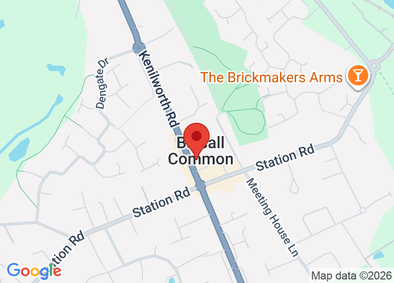 Map showing location of Balsall Common Library