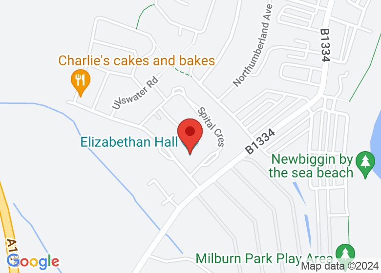 Map showing location of Elizabethan Hall