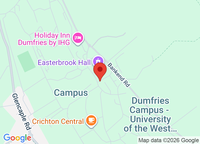 Map showing location of The Crichton 