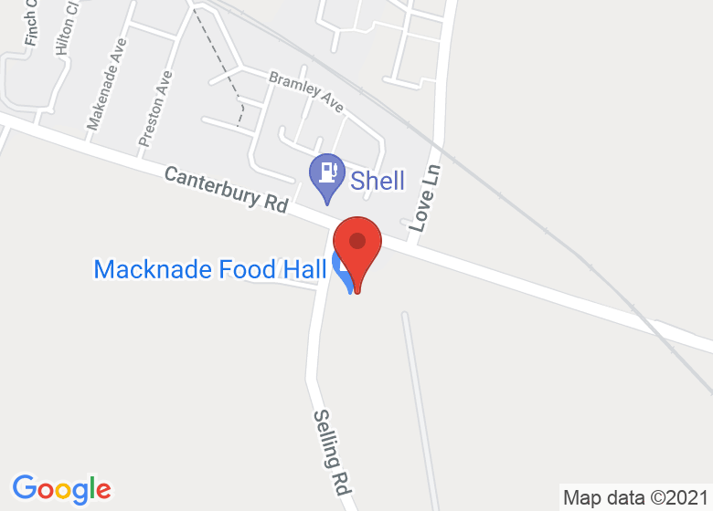 Map showing location of Macknade Food Hall
