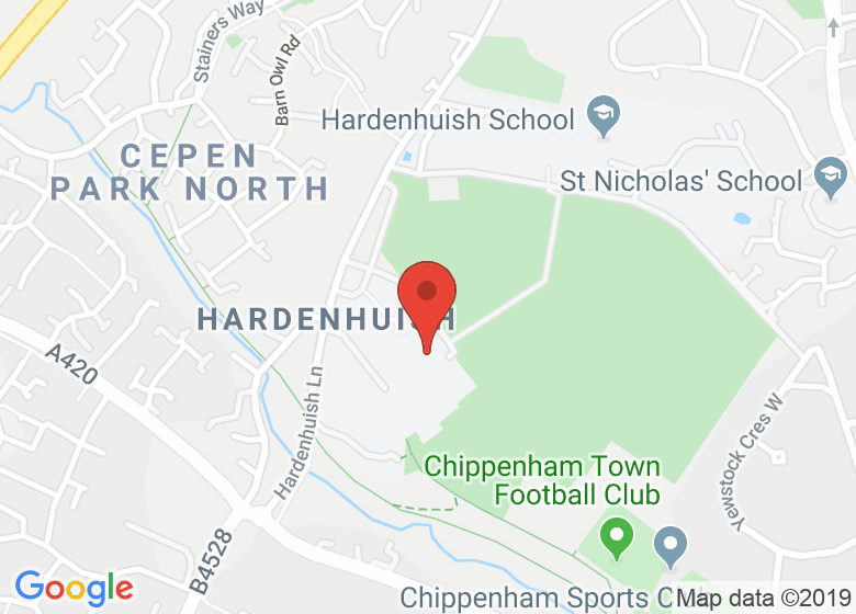 Map showing location of Sheldon School Dance Studio