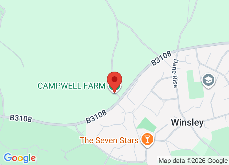 Map showing location of CAMPWELL FARM