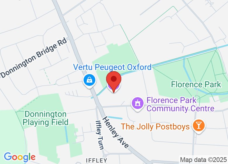 Map showing location of Oxford City Farm