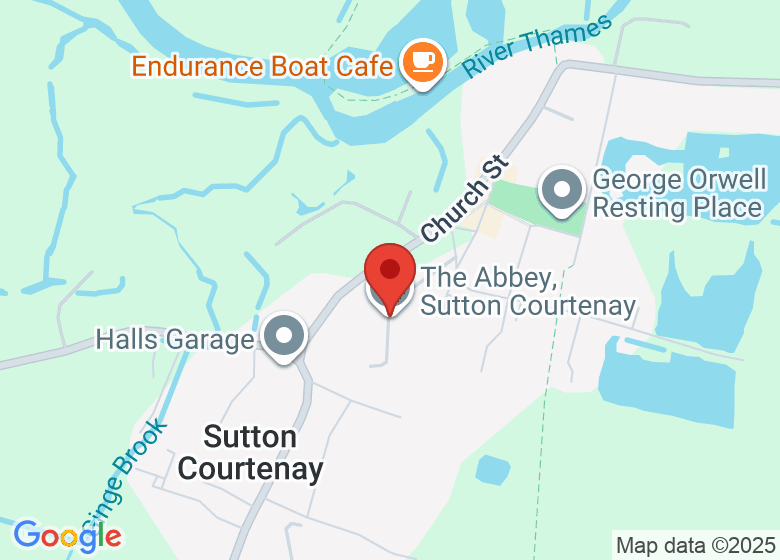 Map showing location of The Abbey, Sutton Courtenay