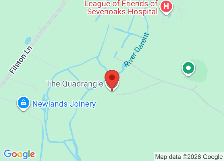 Map showing location of The Quadrangle
